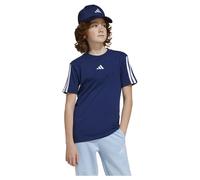 Adidas T-shirt Enfant Essentials 3 Stripes Bleu foncé/blanc 7-8 ans