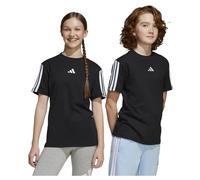 Adidas T-shirt Enfant mixte Essentials 3 Stripes – Noir/Blanc – 7-8 ans (128)
