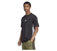 Adidas T-shirt Essentials 3-Stripes Single Jersey manches courtes Homme Noir/Blanc S