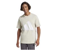 Adidas T-shirt Essentials Big Logo manches courtes Beige/Blanc Homme M