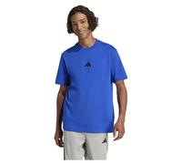 Adidas T-shirt Homme Essentials Small Logo Single Jersey Bleu royal/Noir Taille M