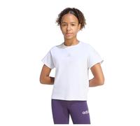 adidas - Kid's Future Icons 3-Stripes Tee - T-shirt - 128 - white / grey one