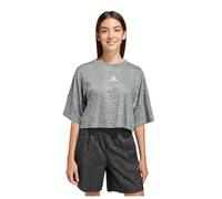Adidas Future Icons All Over Printed Short Sleeve T-shirt Gris 9-10 Years Fille