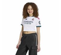 Adidas T-shirt à Manches Courtes Pour Femme Domicile Real Madrid 26/27 Cropped