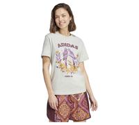 Adidas X Farm Graphic 2 Short Sleeve T-shirt Beige S Femme