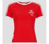 ADIDAS ORIGINALS T-shirt rouge vif / blanc cassé, Taille M