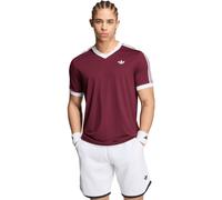 adidas Classics T-shirt Hommes - rouge vin, blanc XL