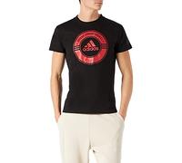 adidas T- Shirt Combat Sports Mixte, Noir/Rouge, m
