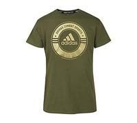 adidas T- Shirt Combat Sports Mixte, Vert/doré, XXL