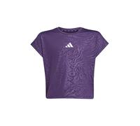 ADIDAS T-shirt de fitness court à imprimé animal pour fille, tous sports lilas | 164