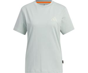 Adidas - T-shirt de randonnée en coton - W XPL Camp Tee Wonder Sage pour Femme en Coton - Taille L - Bleu Bleu L