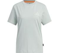 Adidas - T-shirt de randonnée en coton - W XPL Camp Tee Wonder Sage pour Femme en Coton - Taille M - Bleu Bleu M