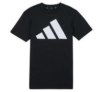 adidas Mixte Enfant Essentials BIG Logo T-Shirt, Black/White, 9-10 Years