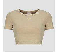 adidas T-shirt Essentials Rib Washed T-Shirt in Beige EU M