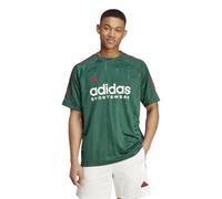 adidas T-shirt House of Tiro Nations pour homme, Vert foncé/bordeaux collégial/blanc nuage, M