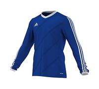 adidas Tabela14 Maillot de Football à Manches Longues pour Enfant 13-14 Ans Bleu - Bleu Cobalt/Blanc