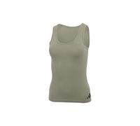 adidas Tank Top-Sport Active Essentials Cotton 3 Stripes T-Shirts, Silver Pebble_4a0690, L Femmes