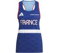 Adidas Team F Tank W Vest Womens Bleu Semi-Lucide 8 (XS) Female