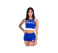 adidas Team France Crop Top Bleu XXS