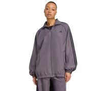 Adidas Teamgeist Adicolor Oversized Track Top Femme - Vestes Zippees, Gris - Taille 42 - Poly Mesh Grey 42