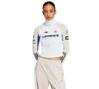 Adidas Teamgeist Slim Long Sleeve Top Femme - T-Shirts, Blanc - Taille 40 - Toile de coton White 40