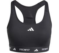 Adidas Optime Essentials Workout 3 Stripes Medium Impact Sports Bra Noir S Femme
