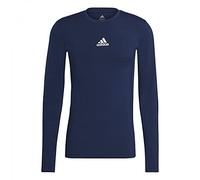 adidas Mens T-Shirt (Long Sleeve) Compression Long-Sleeve Top, Navblu, GU7338, Size XL