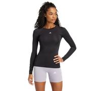 Adidas Techfit Long Sleeve Training Top Femme - T-Shirts, Noir - Taille 34 - Poly Mesh Black 34