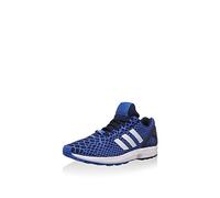 adidas Technologie ZX Flux Techfit Chaussures pour Homme B24932, Bleu, Blanc, Noir, 36 2/3 EU