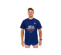 adidas Tee Champ France Cross vêtement running homme Tee Champ France Cross MT Bleu marine