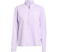 Adidas - Tee-shirt à manches longues respirant - Multi Half Zip Longsleeve Tee W Powder Plum pour Femme - Taille S - Rose Rose S
