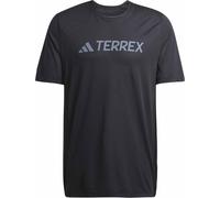 Adidas - Tee-shirt de trail running léger et respirant - MT Logo Tech Tee Black pour Homme - Taille L - Noir Noir L