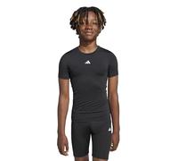 adidas Tee-Shirt Techfit Unisexe pour Enfant 13-14 Ans Noir/Blanc