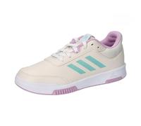 Adidas Tensaur Chaussures de Course à Pied Unisexe pour Enfant, Chalk White Semi Flash Aqua Bliss Lilac, 4.5 UK Child