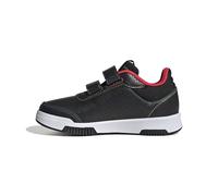 adidas Tensaur Hook and Loop Shoes Chaussures de Course, Core Black/Iron Metallic/Lucid Red, 30.5 EU