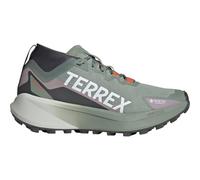 adidas Terrex Agravic Gore-tex Baskets de trail pour femme, Argenté, vert, blanc, figue pré-découpée, 40 EU