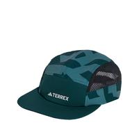 ADIDAS TERREX Casquette de sport 'Climacool 5-Panel Graphic' émeraude / sapin / blanc, Taille 56-57