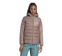 adidas - Terrex Down Hooded Jacket - Doudoune femme Earth / Trace Brown - L