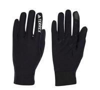 ADIDAS TERREX Gants de sport 'Merino Wool' noir / blanc, Taille M