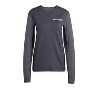 ADIDAS TERREX Haut de sport 'Multi Synthetic Base Layer Long' gris / gris basalte / blanc, Taille XS-S