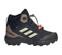 adidas Mixte Enfant Terrex Mid Gore-Tex Hiking Kids Shoes, Legend Ink/Dual Yellow/Olive strata, 35 1/2 EU