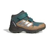 adidas Terrex Skychaser Mid Gore-tex Chaussures de randonnée pour Enfants Vert 4, Bleu Sarcelle/Argent Mat/Carton, 37, Carton argenté Mat Bleu Sarcelle, 4 UK Child