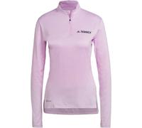 Adidas Terrex Multi Half-Zip Long-Sleeve Top Womens Lilas béatitude 20-22 (XL) Female