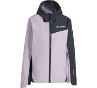 Adidas Terrex Multi Rain Ready 2.5 Layer Wind Resistant Long Sleeve Waterproof Jacket Fig/Black 8 (XS) Female