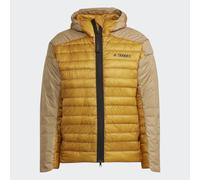 Adidas Terrex MYSHELTER Doudoune Homme Beige Mi-Longue à Capuche GQ4251