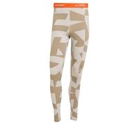 ADIDAS TERREX Pantalon de sport 'Multi Synthetic Base Layer' beige / écru / orange foncé, Taille L