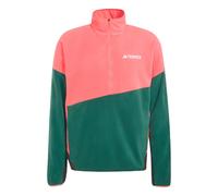 adidas Homme Terrex Multi Climawarm Fleece Anorak Sweatshirt, Pure Turbo/Collegiate Green, XXL