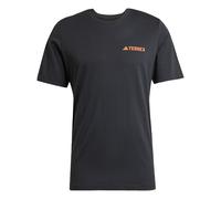 T-shirt adidas Terrex Graphic manches courtes noir orange - S