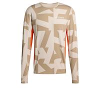ADIDAS TERREX T-Shirt fonctionnel 'Multi Synthetic Base Layer Long' beige, Taille M