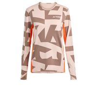 ADIDAS TERREX T-shirt fonctionnel 'Multi Synthetic Base Layer' marron / orange / rosé / blanc, Taille L